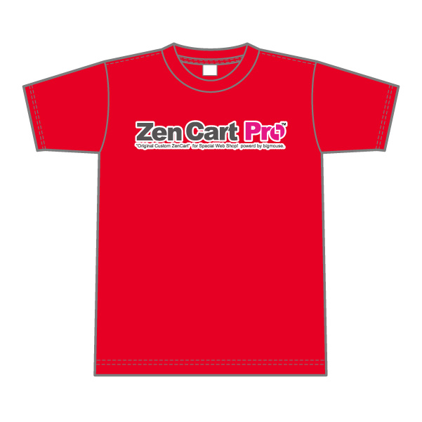 【セットで購入】ZenCartPro Tシャツ3枚セット（赤・白・黒）